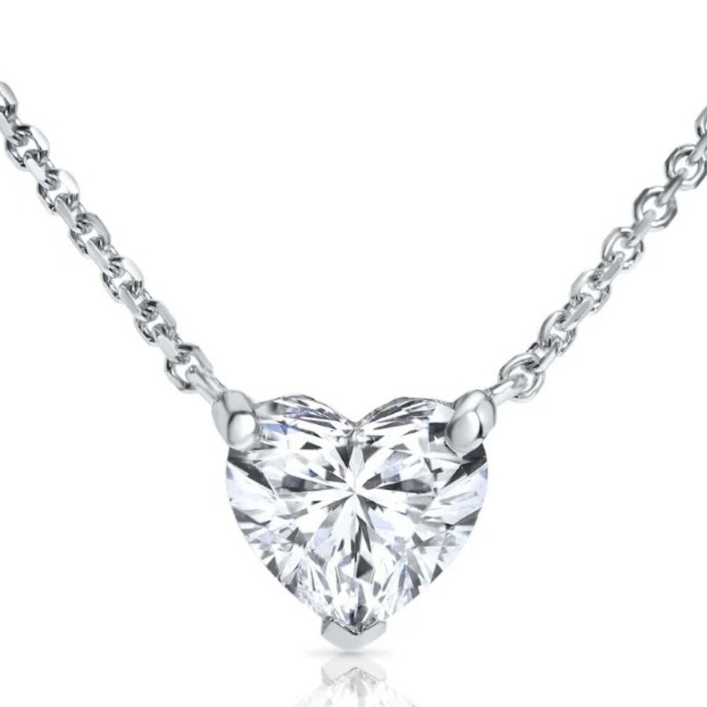 1 Carat  Certified(IGI) Lab Grown Heart-Shaped Diamond Pendant